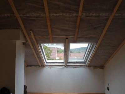 Trockenbau eines Gebäudes